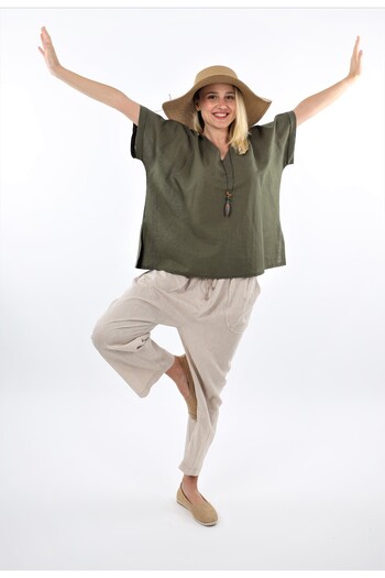 SARE ERKMEN Linen Pants