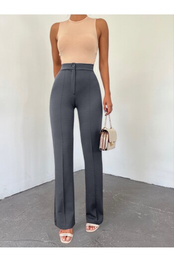 Modamorfo Pipe Leg Zippered Trousers