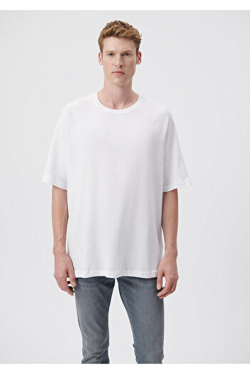 Mavi Crew Neck White T-Shirt Loose Fit / Loosely Comfortable Cut 0611677-620