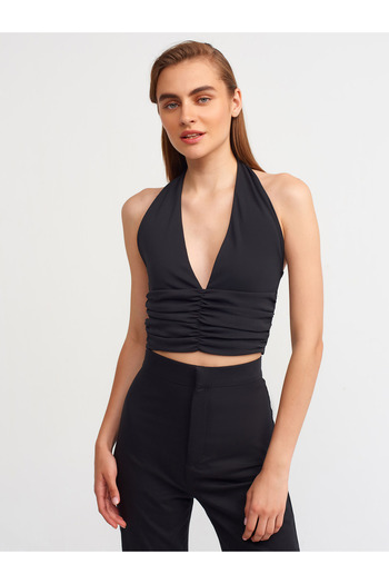 Dilvin Crop Top Women - Λεπτομερές κορδόνι 20154