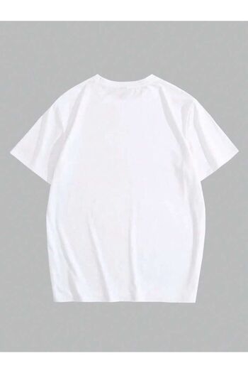 AFROGİYİM Unisex Little Smile Digital Printed Oversize T-shirt