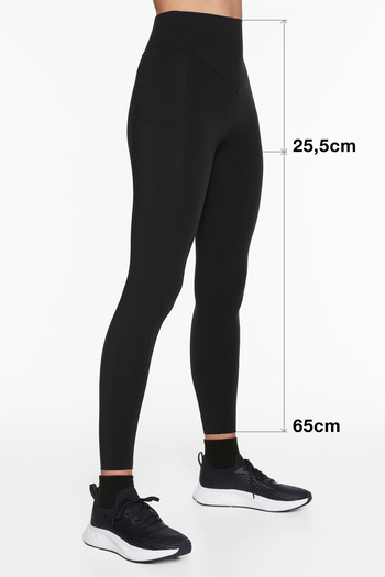 Oysho 65 cm Compressive Basic Pocket Ankle Length Leggings
