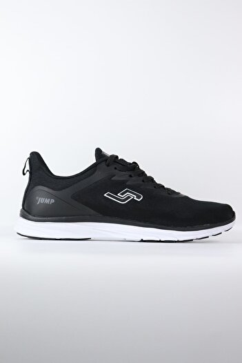 Jump - 29585 Black Knitted Men's Sports Shoes