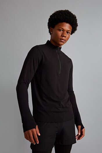 DeFacto Fit Slim Fit High Collar Sports T-Shirt