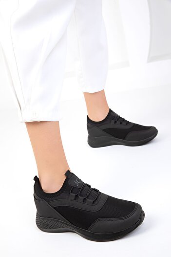 SOHO Siyah-Siyah Kadın Sneaker 15226