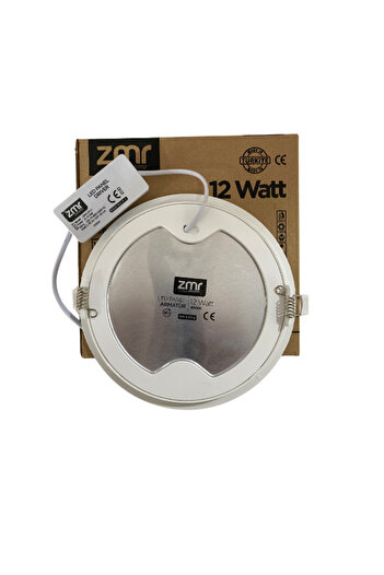 ZMR ( 2Lİ ) Zmr 12 Watt Panel LED Spot | Beyaz 6500K - Metal Kasa - Ultra Ince