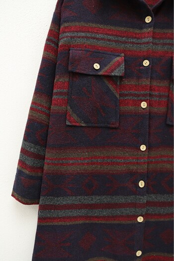 Modamorfo Double Pocket Slit Shirt Tunic