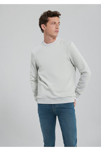 Mavi Crew Neck Gray Basic Sweatshirt0610060-80618