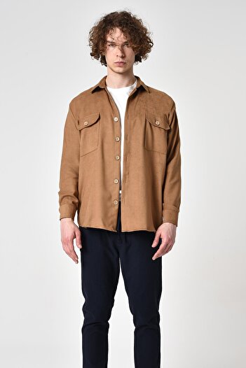 ALEXANDERGARDI Suede Casual πουκάμισο (E22-61101)