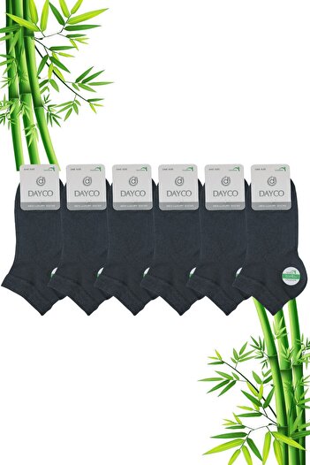 DAYCO Bamboo Men's Seamless Premium Booties Smoked Socks Set of 6 - 41-45 - 10500-F