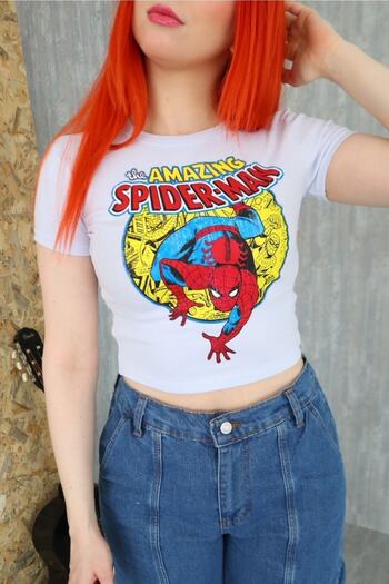 EFBUTİK White The Amazing Spiderman Character Crop