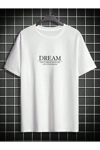 AFROGİYİM Unisex Dream Man Sculpture Front Back Printed Oversize T-shirt
