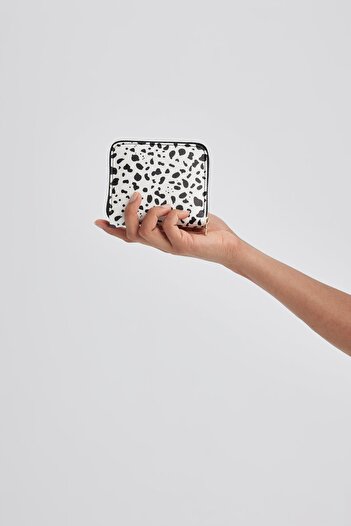 DeFacto Women's Zebra Patterned Faux Leather Wallet B1590Axns