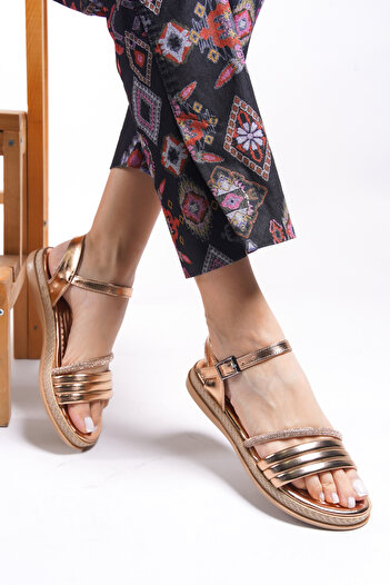 Riccon Olnadorei Women's Sandals0012104 Rose Metallic