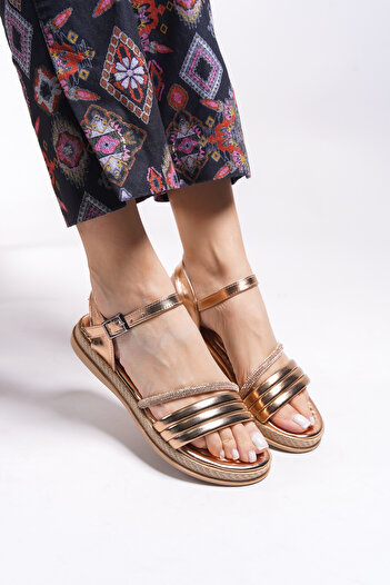 Riccon Olnadorei Women's Sandals0012104 Rose Metallic