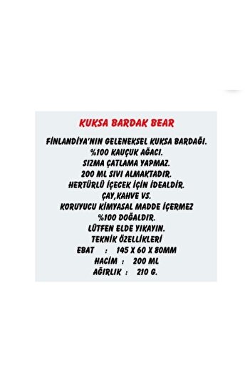 Nurak Kuzine Soba Kuksa Bardak