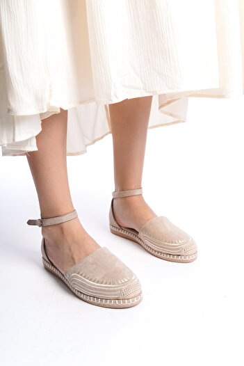 HVZ Exclusive Women's Embroidered Espadrille Straw Sole Ethnic