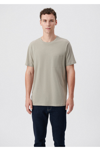 Mavi Crew Neck Brown Basic T-shirt Regular Fit / Normal Cut 0611594-70352