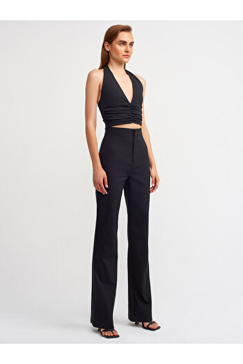 Dilvin Crop Top Women - Λεπτομερές κορδόνι 20154