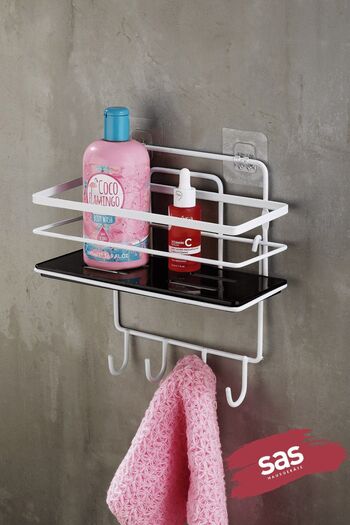 Sas Haus Two Layers Chrome Bathroom Sponge Holder Shampoo Holder Lux