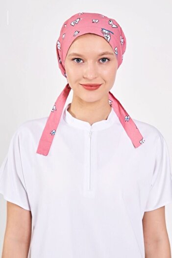 Owlet Medikal Dental Patterned Powder Surgical Hijab Bonnet