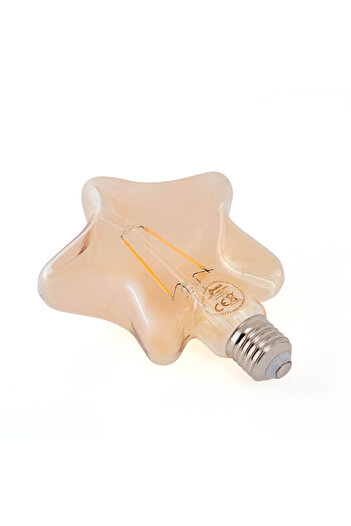 ORBUS Yıldız Filament E27 360 Lm Led Ampul - Amber - 12,5x5,5x16 cm