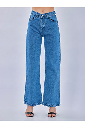 HACKER DENIM Women's Loose Dark Blue Jeans