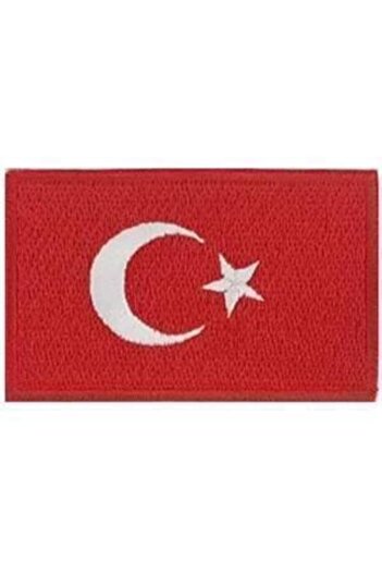 Sim Nakış Cırt Bantlı Turkey Türkiye Türk Bayrakları Nakış Işleme Arma Patch Peç 5x8 Cm