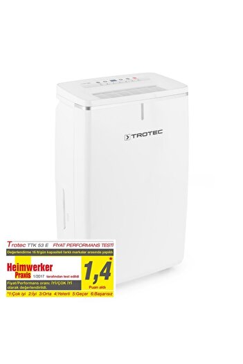 Trotec Ttk 53 E Ev Tipi Nem Alma Cihazi 16 Lt/gün 31m2/ 78m³ Arası Için Uygundur.