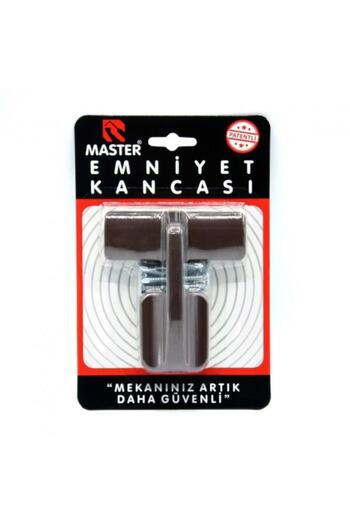Master Luxury Safety Hook, Door Safety Hook, Window Safety, Pry Guard, Brown Colored
