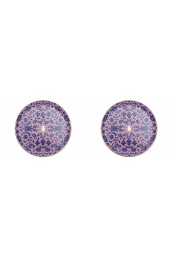 Porland Glamorous Pink Flat Plate 24cm Set of 2 04ap021556
