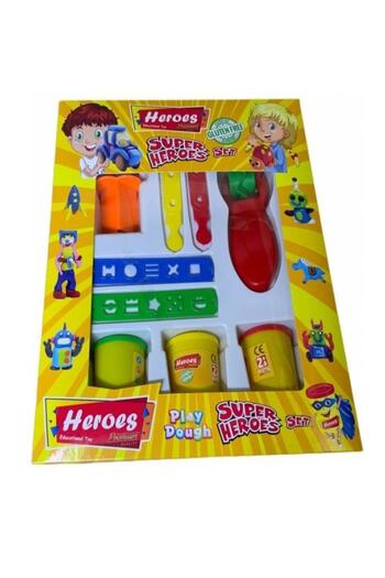 RoseRoi Super Heroes Toy Gluten-Free Play Dough Set