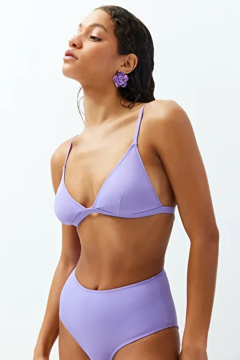 Trendyol Collection Blue Triangle Core Bikini Top Tbess20Bu0268