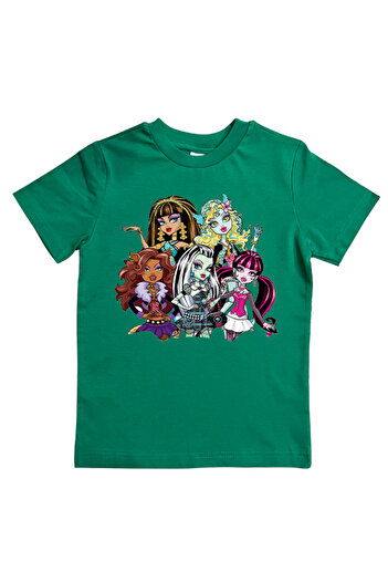 MONSTER HIGH Καλοκαιρινό Παιδικό T-Shirt - Βαμβακερό χτενισμένο με στάμπα