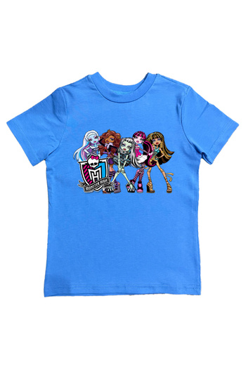 MONSTER HIGH Children's Summer T-Shirt - Printed, Cotton Combed