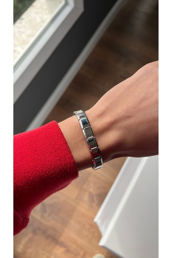 Claraco Stainless Steel Italian Charm bracelet
