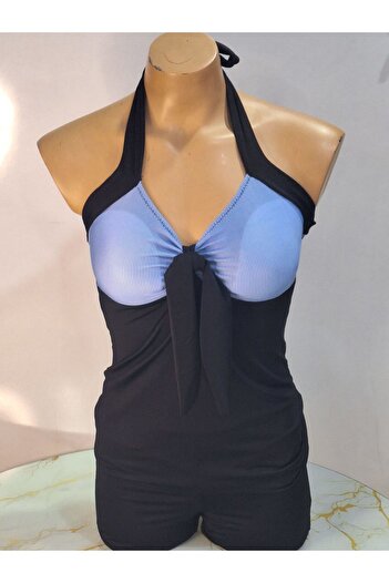 TooHot Women's Blue Striped Dress with Six Shorts