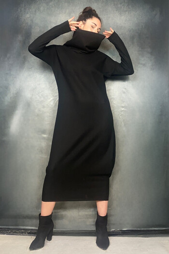 Quincey Mesh Look Wide Balloon Cut Dress