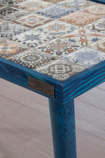 bluecape Esperanza 62x32cm Doğal Masif Seramik Zigon Yan Sehpa