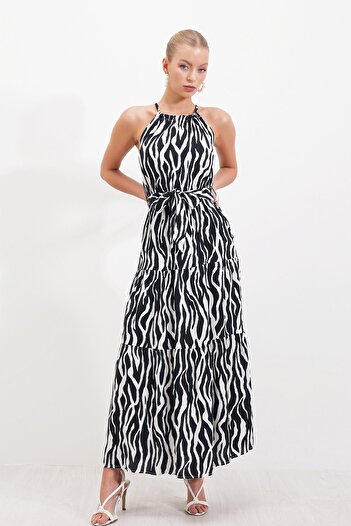 HAKKE Thin Strap Elastic Waist DRESS