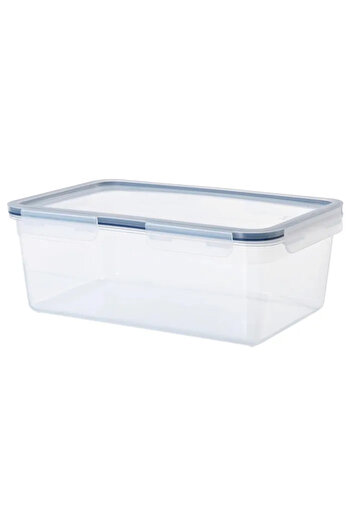 IKEA 5.2 Lt 32X21X12 cm Plastic Body Rectangular Lid Vacuum Food Storage Container