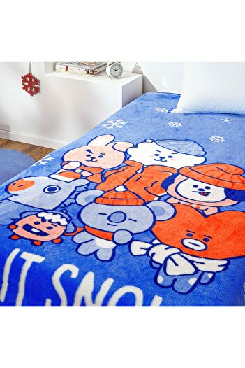Taç Licensed Bt21 Let It Snow Blanket