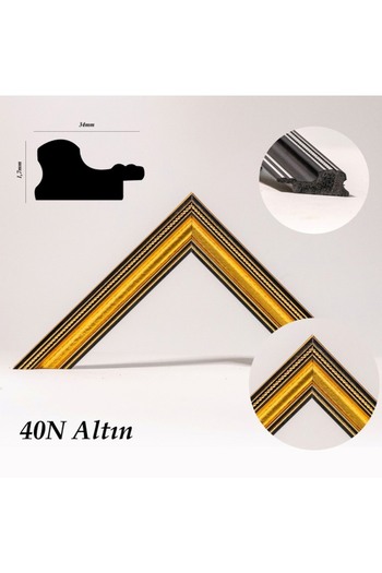 Serita 21x30 Photo Frame A4 Diploma Document Frame GOLD