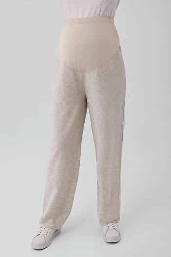Artış Linen Adjustable High Waist Maternity Pants