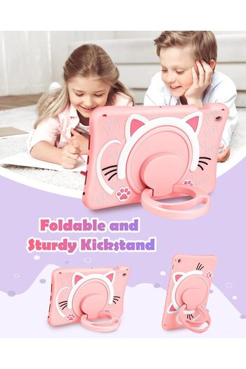 m.tk moveteck Compatible Tablet with Samsung Galaxy Tab A9 Plus - 11 Inch Sm-X210 Cat Children's Hanging Fun Character