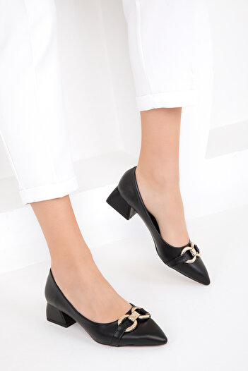 SOHO Black Women's Classic Heeled Shoes 18863