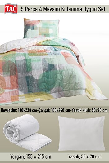 Taç Σετ Marcus Single Complete Set Κατάλληλο για χρήση 4 εποχών - Σετ ύπνου 5 τεμαχίων
