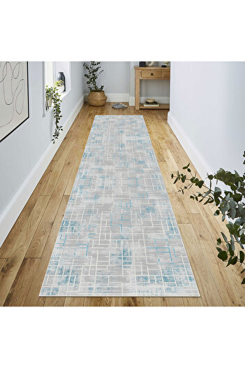 VİVİCAHOME Modern Dijital Baskı Dört Mevsim Yıkanabilir Kaymaz Taban Salon Halısı Mutfak Halısı Yolluk YVH