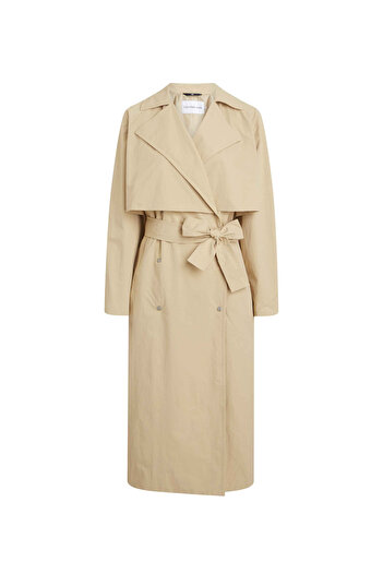 Calvin Klein Jeans Beige Women's Trench Coat J20J222582AAT