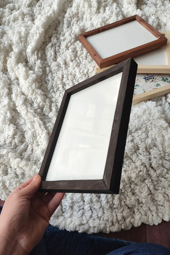 Wooden Factory Original, Channeled, Replaceable Wooden Frame, One Piece Blank Frame (with Front protection), 16X20 CM